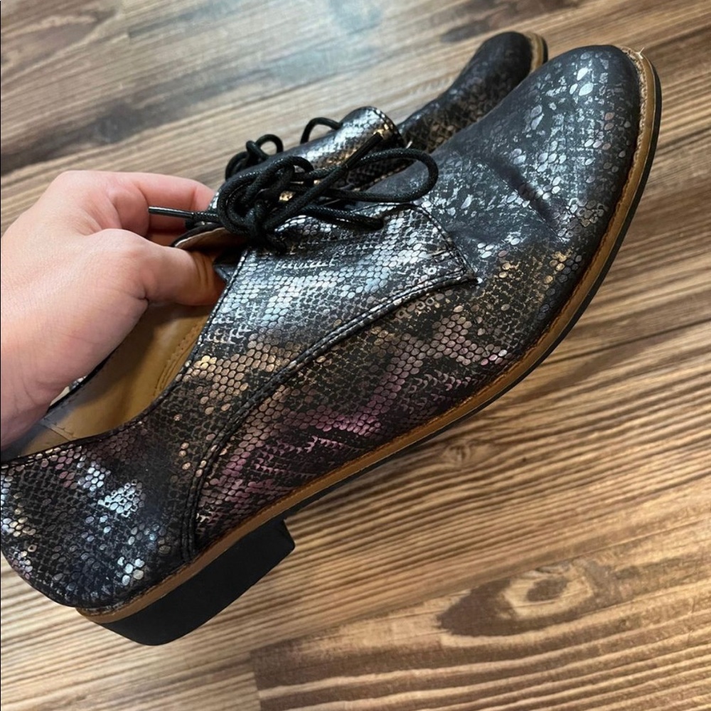 Fake Leather Snake Skin Preppy Business Shoes from Germany